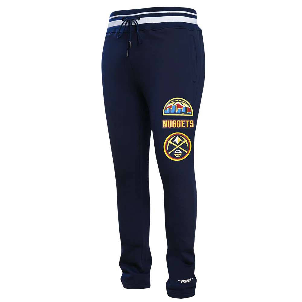 NBA DENVER NUGGETS RETRO CLASSIC MEN'S RIB SWEATPANT (MIDNIGHT NAVY)