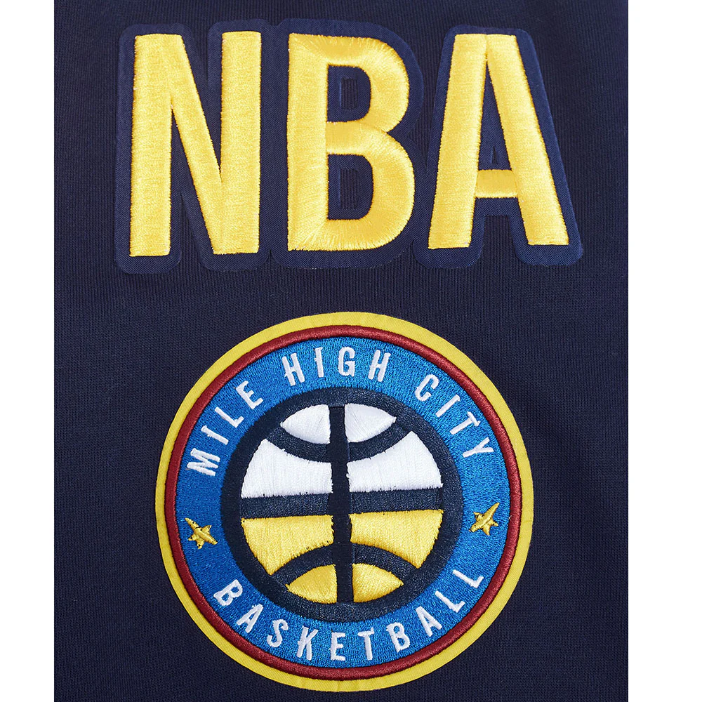 NBA DENVER NUGGETS MASHUP MEN'S RIB PULLOVER HOODIE (MIDNIGHT NAVY) - Image 7