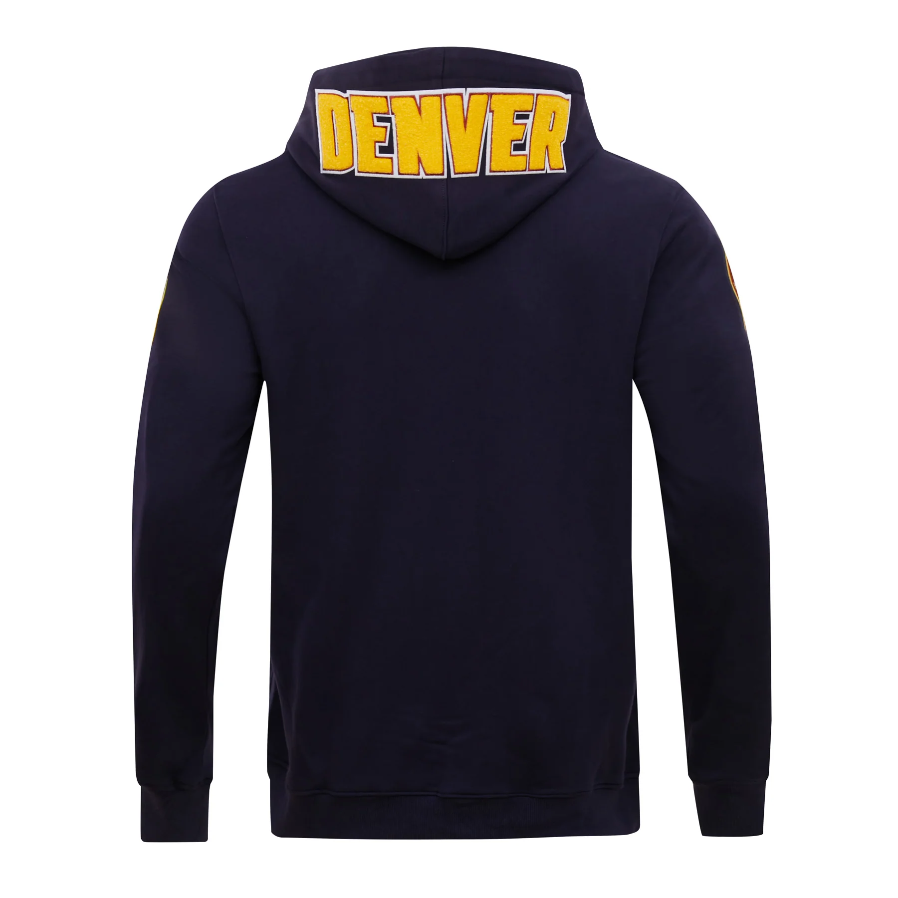 NBA DENVER NUGGETS CLASSIC CHENILLE MEN'S PULLOVER HOODIE (MIDNIGHT NAVY) - Image 4