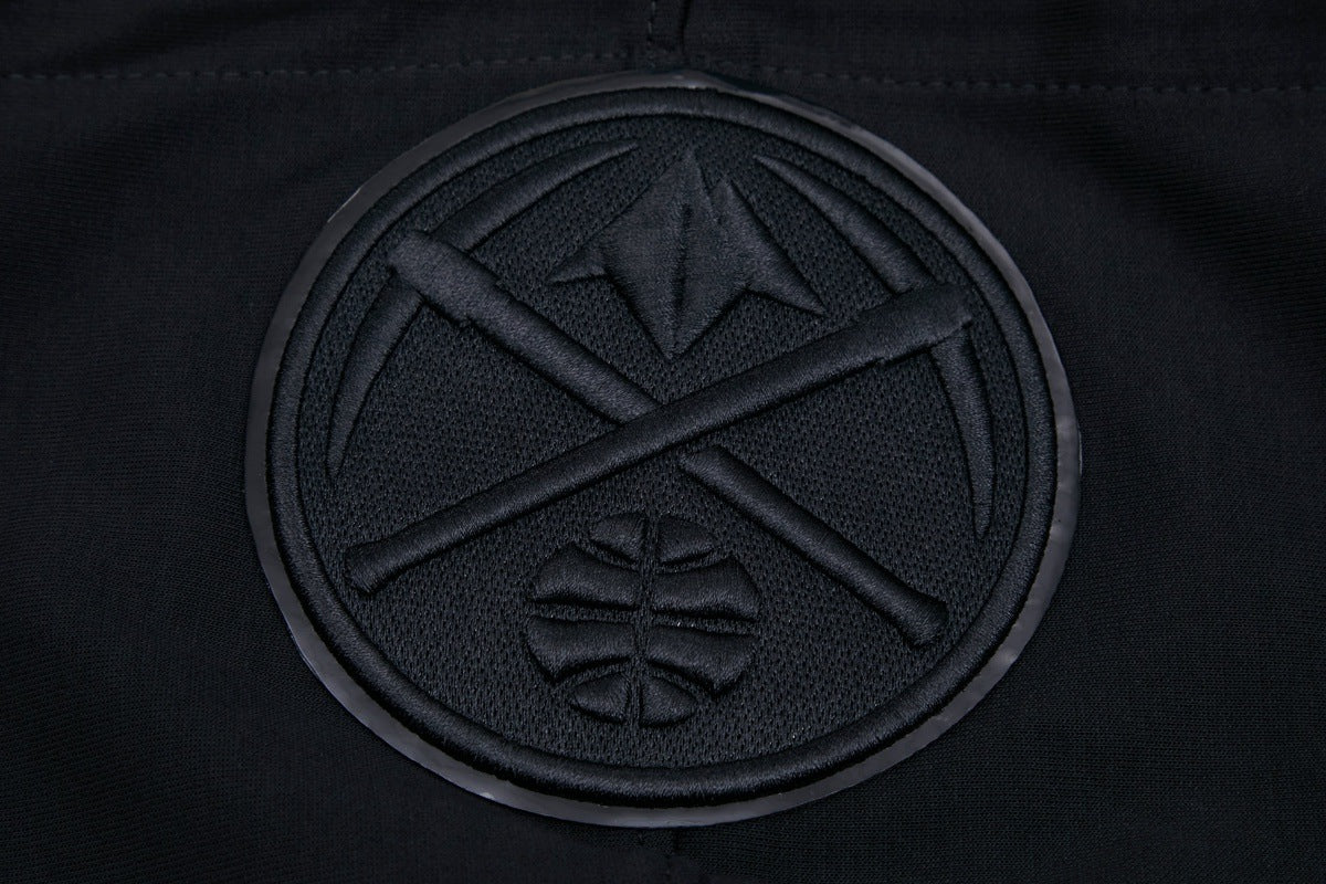 NBA DENVER NUGGETS TRIPLE BLACK MEN'S PULLOVER HOODIE (TRIPLE BLACK) - Image 9