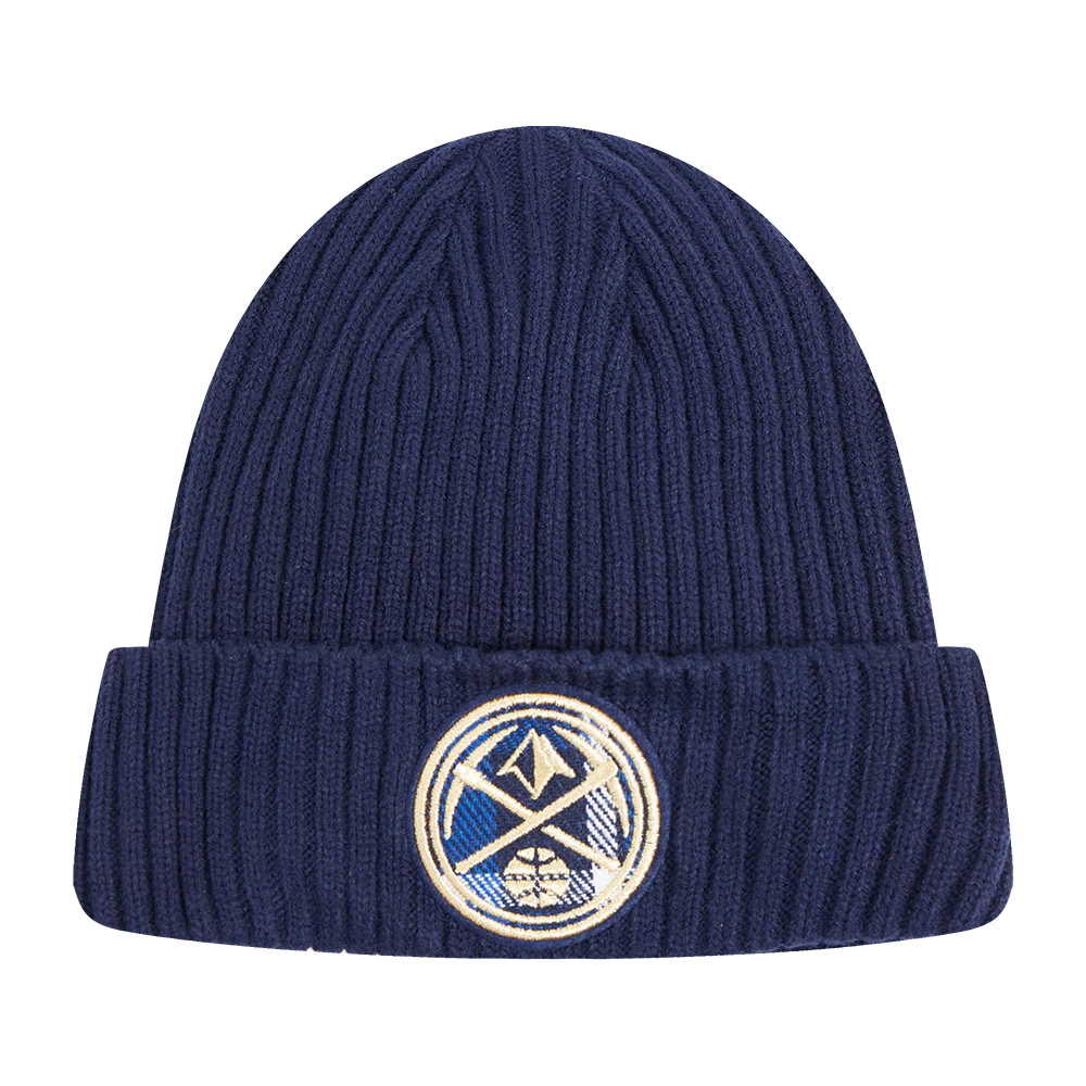 NBA DENVER NUGGETS PRO PREP KNIT BEANIE (MIDNIGHT NAVY)
