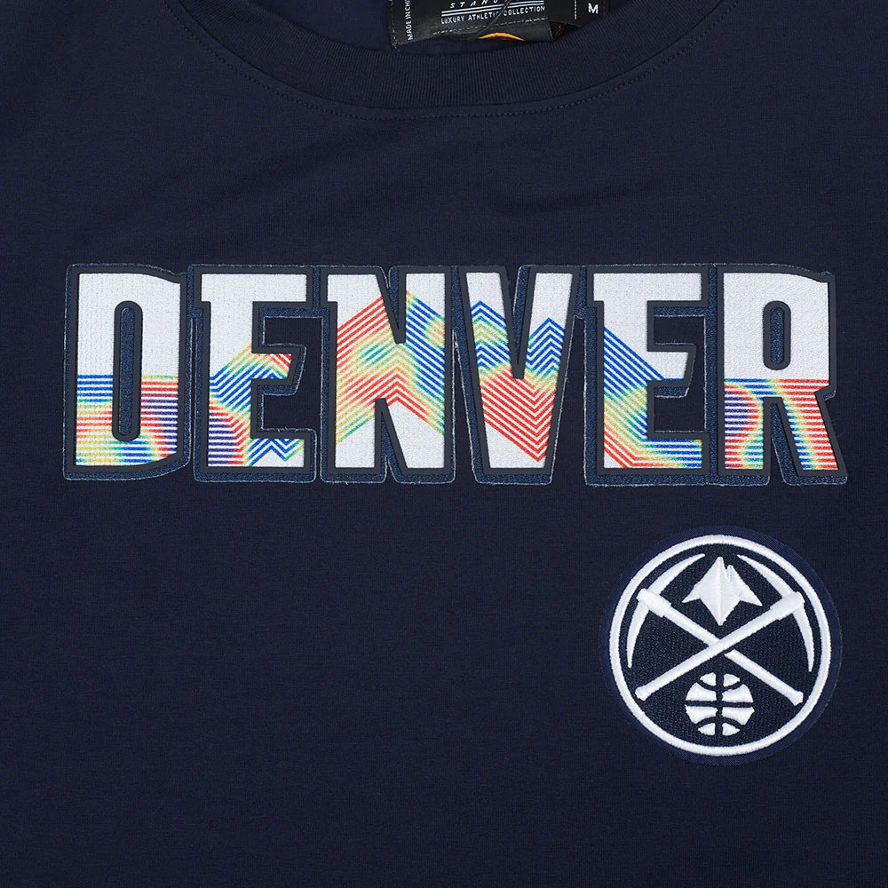 NBA DENVER NUGGETS CITY EDITION 24-25 WOMEN'S SINGLE JERSEY BOXY TEE (MIDNIGHT NAVY) - Image 6