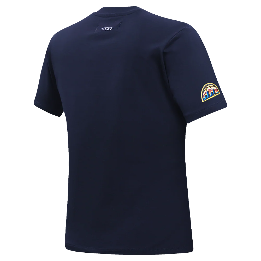 NBA DENVER NUGGETS CLASSIC SHORT SLEEVE WOMEN'S SINGLE JERSEY SLIM FIT TEE (MIDNIGHT NAVY) - Image 4