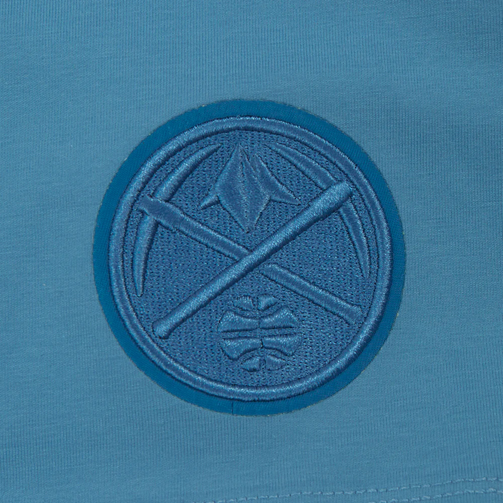 NBA DENVER NUGGETS NEUTRAL SINGLE JERSEY BOXY TEE (STEEL BLUE) - Image 6