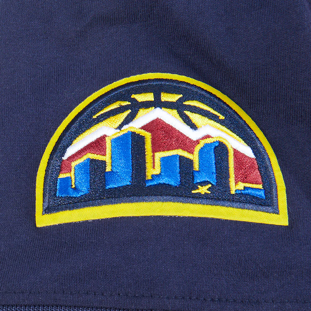 NBA DENVER NUGGETS CLASSIC BIG BOYS SHORT SLEEVE STRIPED RIB TEE (MIDNIGHT NAVY) - Image 6