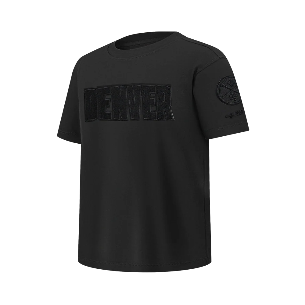 NBA DENVER NUGGETS TRIPLE BLACK BIG BOYS SS TEE (BLACK) - Image 2