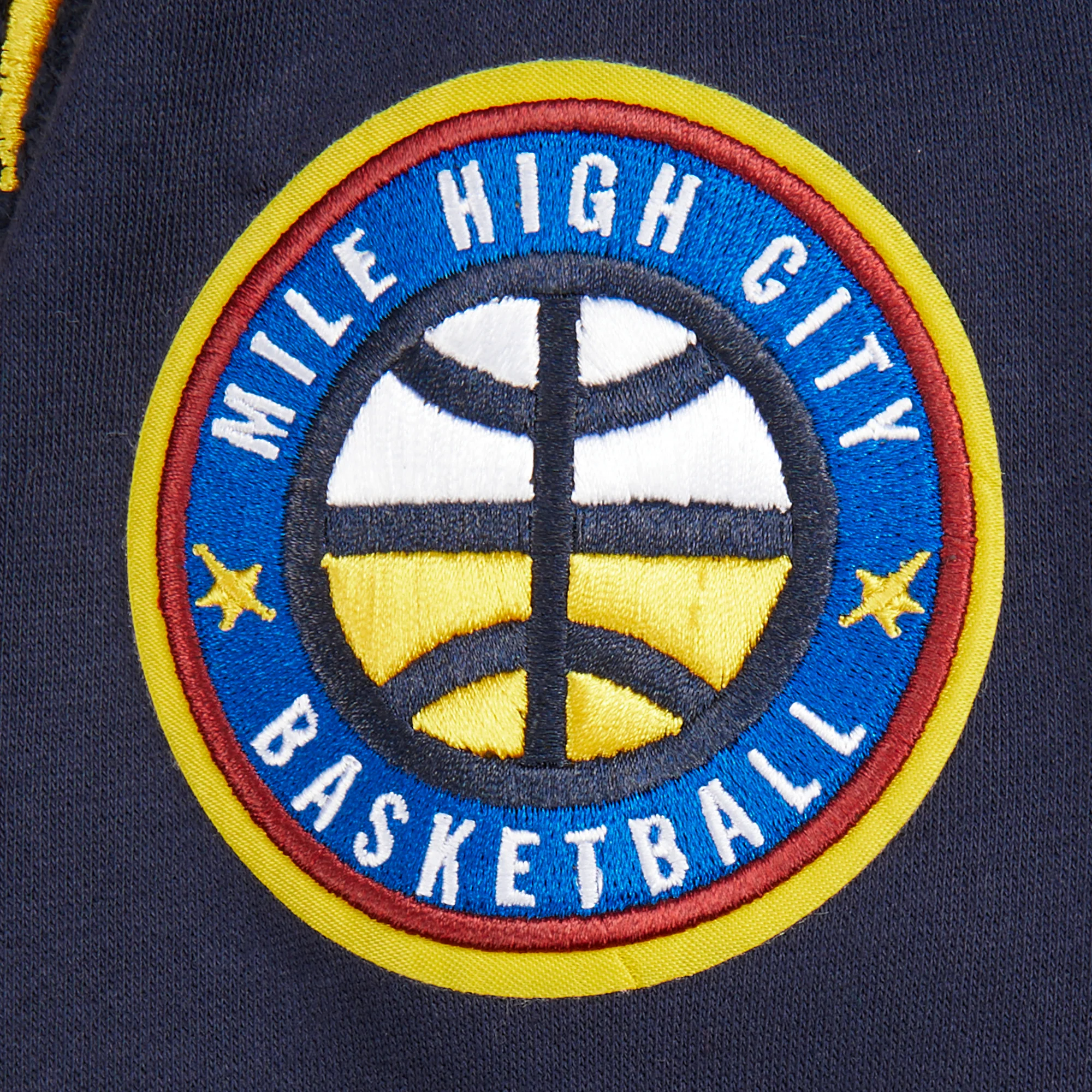 NBA DENVER NUGGETS CLASSIC BIG BOYS FLEECE PULLOVER HOODIE (MIDNIGHT NAVY) - Image 5