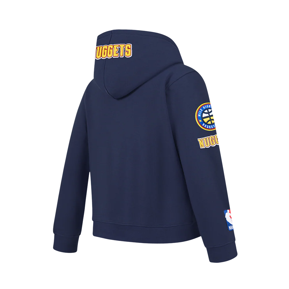 NBA DENVER NUGGETS NIKOLA JOKIC #15 CLASSIC PNN BIG BOY'S FLEECE PO HOO (MIDNIGHT NAVY) - Image 6