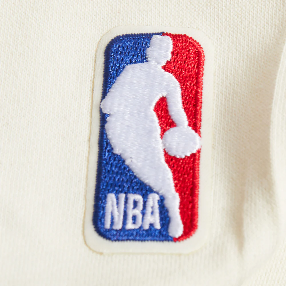 NBA DENVER NUGGETS RETRO CLASSIC BIG GIRL'S RIB FLC PO HOODIE (EGGSHELL/ MIDNIGHT NAVY) - Image 5