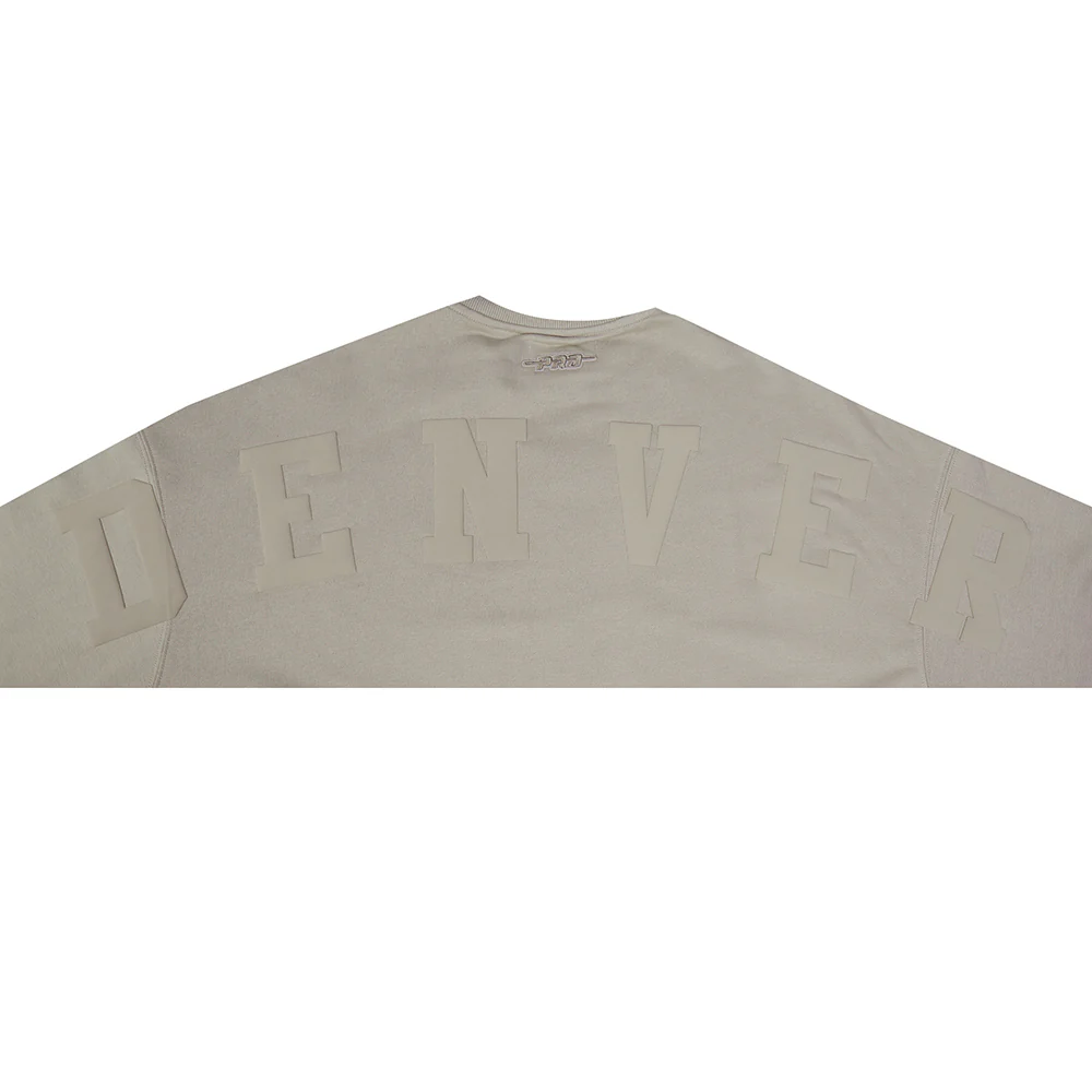 DENVER NUGGETS WINGSPAN WOMEN'S FLC CREWNECK (TAUPE) - Image 5