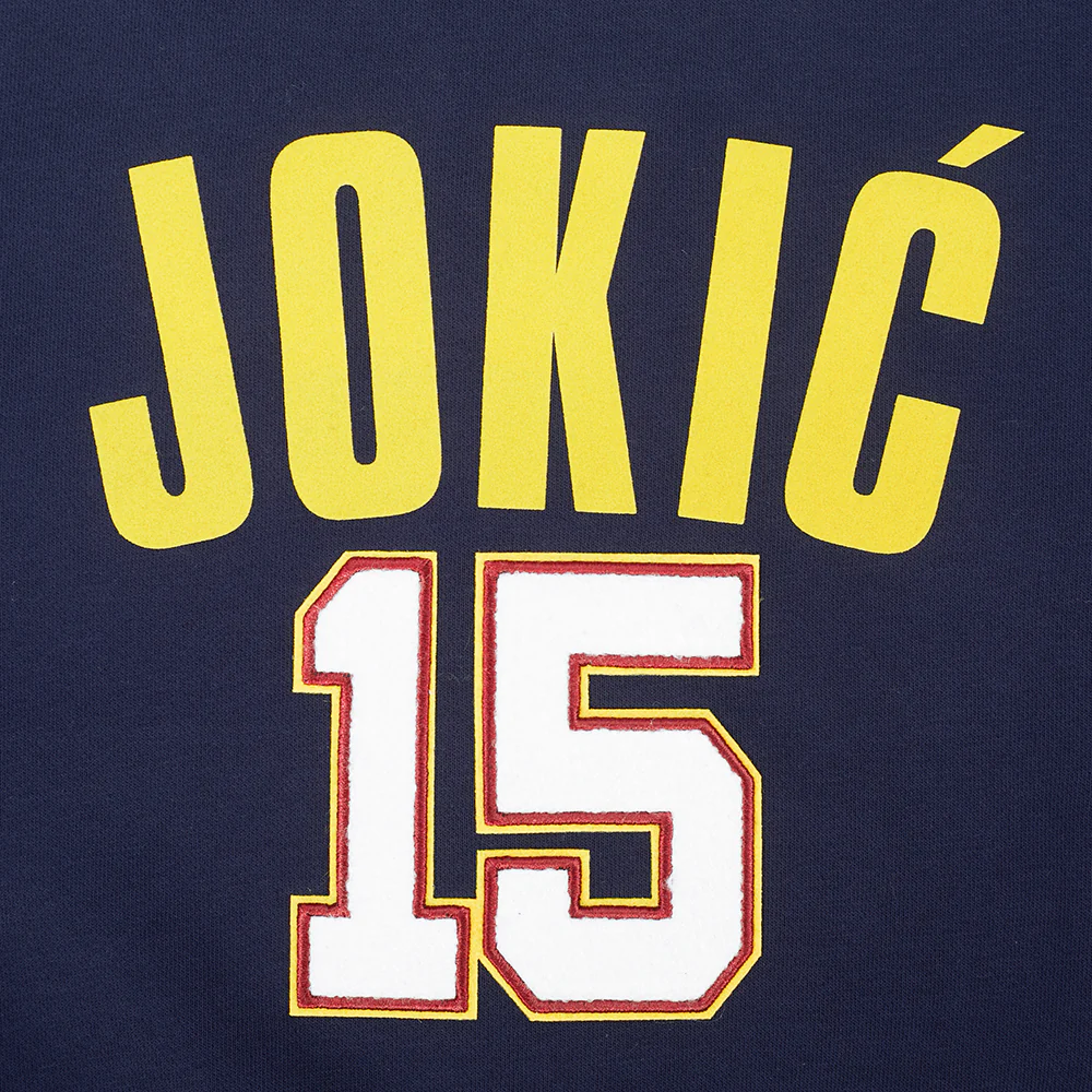 NBA DENVER NUGGETS NIKOLA JOKIC #15 CLASSIC PLAYER NAME AND NUMBER WOMEN'S FLC CREWNECK - Image 6