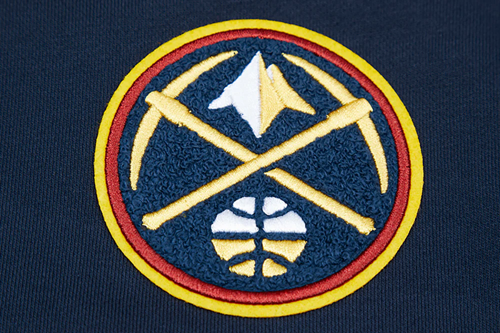 NBA DENVER NUGGETS CLASSIC WOMEN'S CROPPED PULLOVER HOODIE (MIDNIGHT NAVY) - Image 5