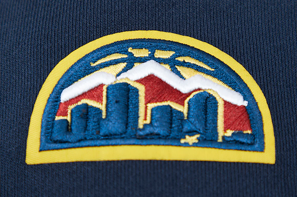 NBA DENVER NUGGETS CLASSIC WOMEN'S CROPPED PULLOVER HOODIE (MIDNIGHT NAVY) - Image 6