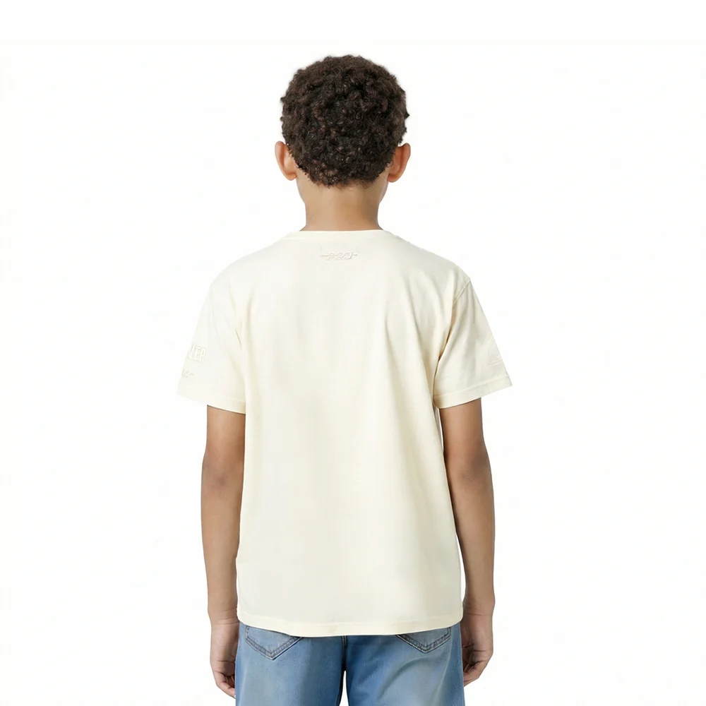 NBA DENVER NUGGETS NEUTRAL LITTLE BOYS SHORT SLEEVE TEE (EGGSHELL) - Image 2