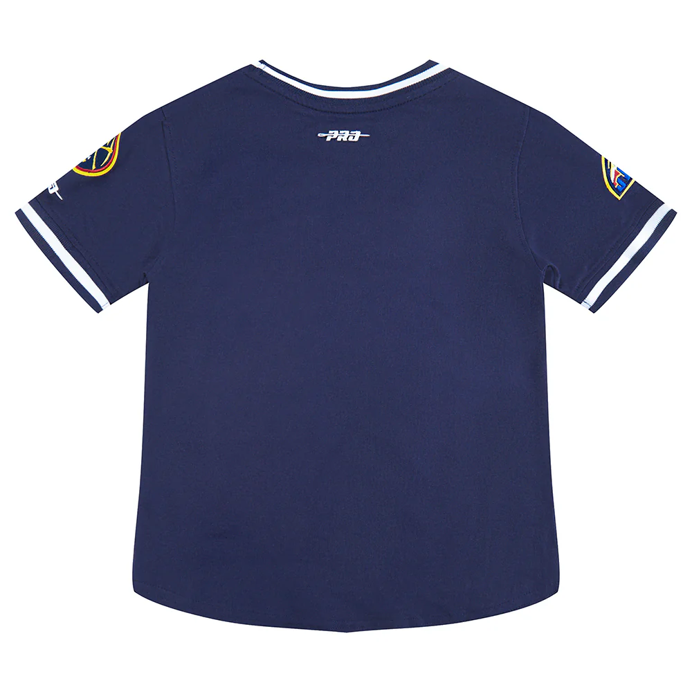 NBA DENVER NUGGETS CLASSIC TODDLER BOYS SHORT SLEEVE STRIPED RIB TEE (MIDNIGHT NAVY) - Image 4