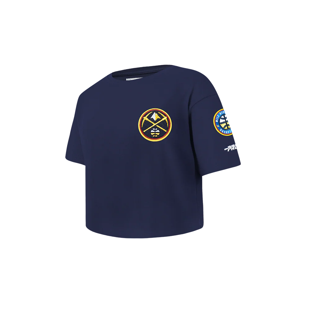 NBA DENVER NUGGETS CLASSIC TODDLER GIRLS SHORT SLEEVE BOXY TEE (MIDNIGHT NAVY) - Image 2