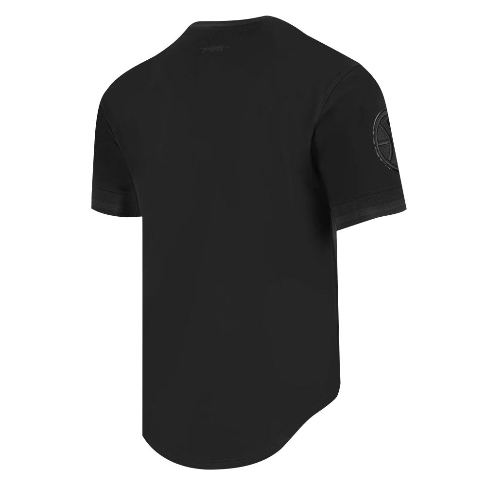 NBA DETROIT PISTONS TRIPLE BLACK MEN'S TEE (TRIPLE BLACK) - Image 4