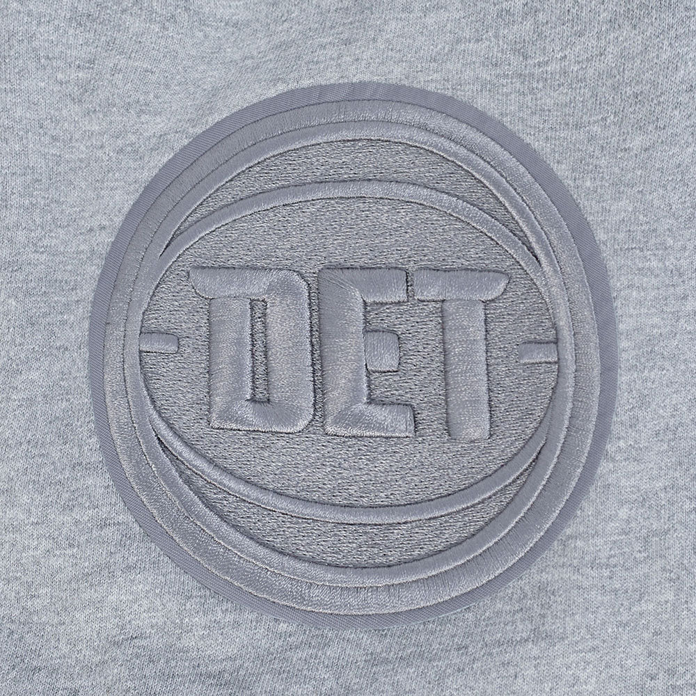 NBA DETROIT PISTONS NEUTRAL MEN'S DROP SHOULDER TEE (DARK HEATHER GRAY) - Image 7