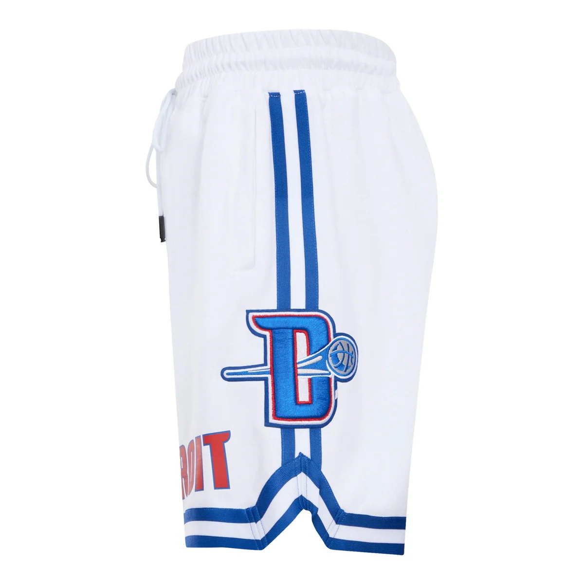 NBA DETROIT PISTONS CLASSIC CHENILLE MEN'S SHORT (WHITE) - Image 4