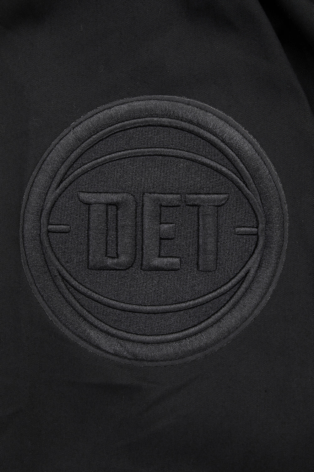 NBA DETROIT PISTONS NEUTRAL MEN'S TWILL JACKET (BLACK) - Image 6