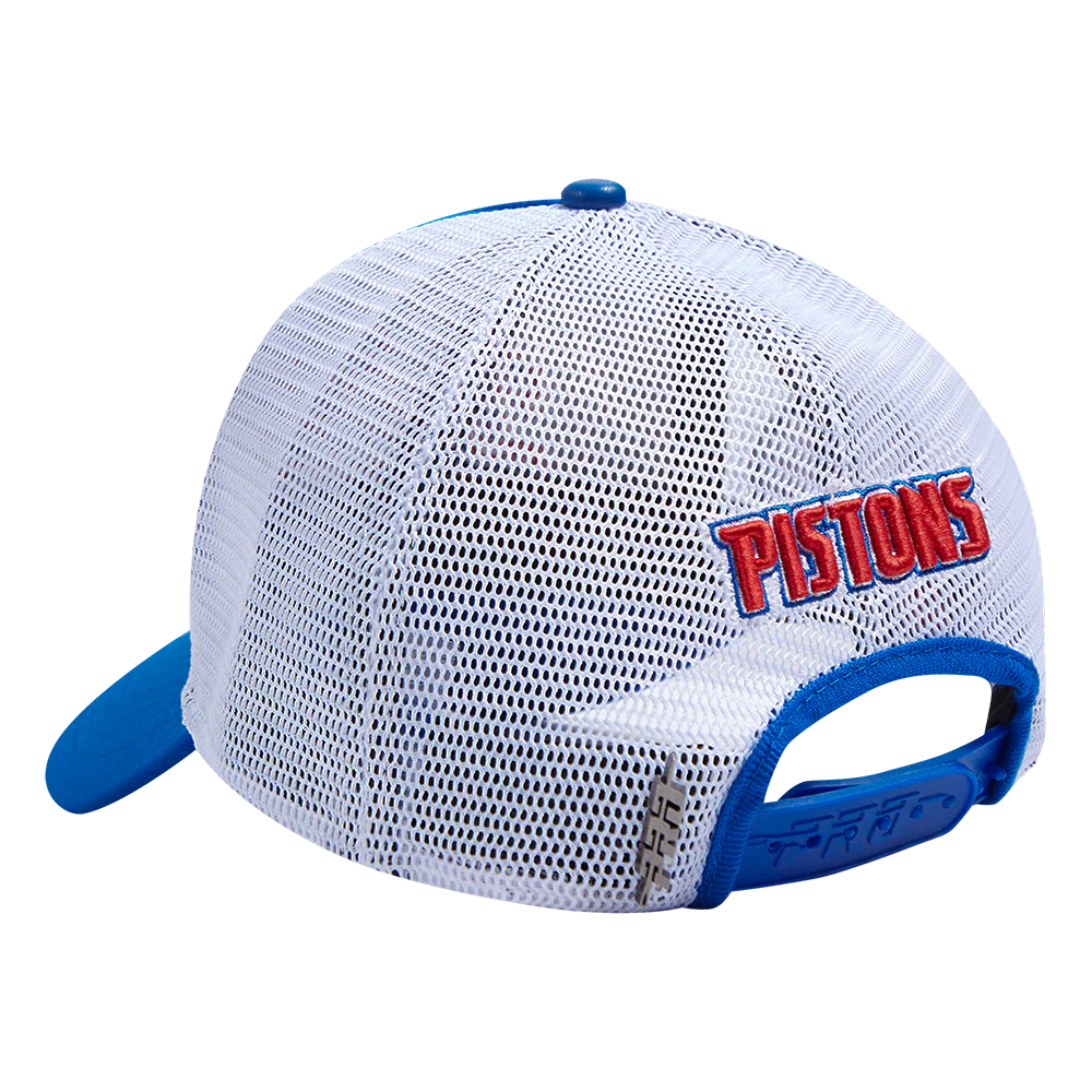 NBA DETROIT PISTONS SCRIPT TAIL TRUCKER HAT (ROYAL BLUE) - Image 4