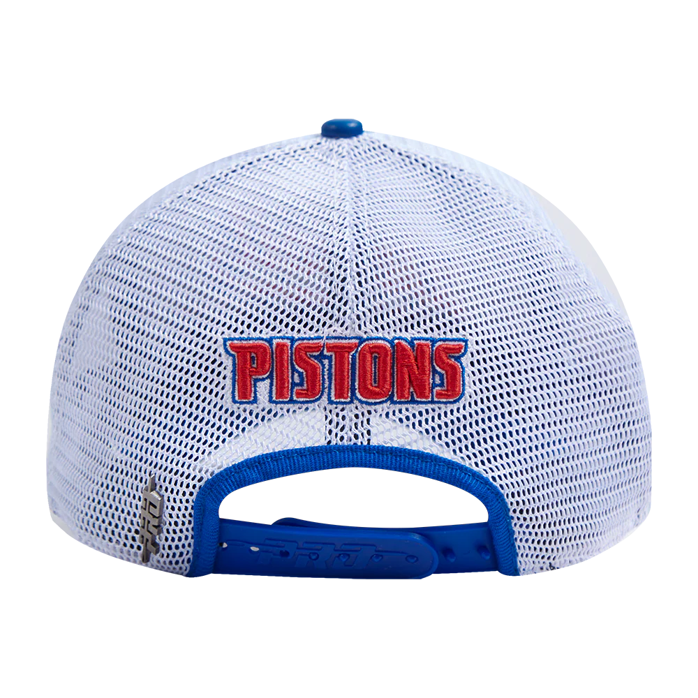 NBA DETROIT PISTONS SCRIPT TAIL TRUCKER HAT (ROYAL BLUE) - Image 5