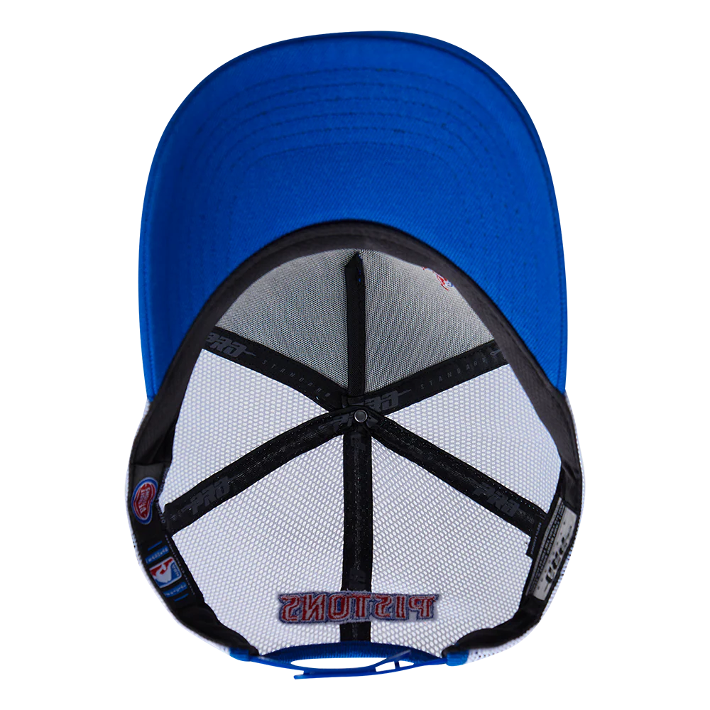 NBA DETROIT PISTONS SCRIPT TAIL TRUCKER HAT (ROYAL BLUE) - Image 6