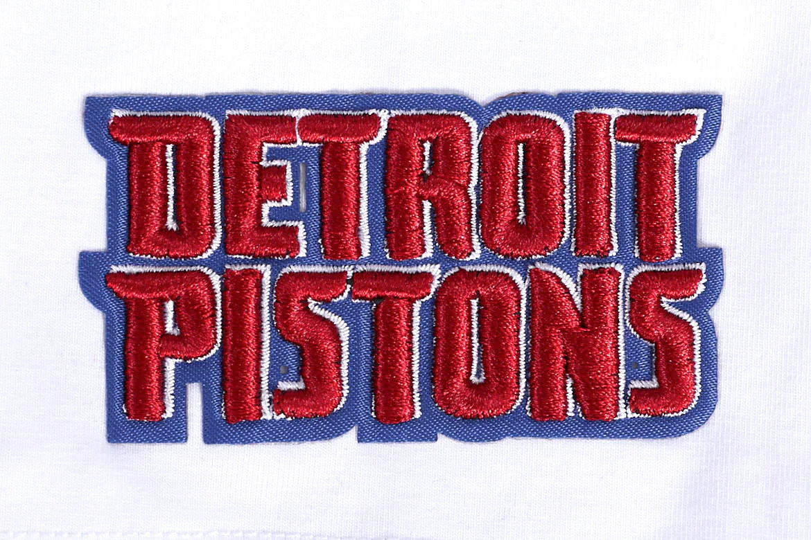 NBA DETROIT PISTONS SCRIPT TAIL WOMEN'S SINGLE JERSEY BOXY TEE (WHITE) - Image 7
