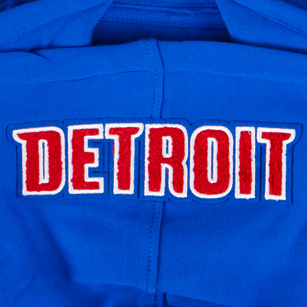 NBA DETROIT PISTONS CLASSIC BIG BOYS FLEECE PULLOVER HOODIE (ROYAL BLUE) - Image 5
