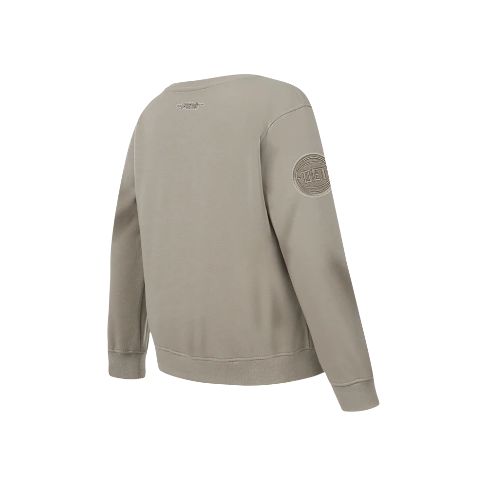 NBA DETROIT PISTONS NEUTRAL BIG BOYS FLC CREWNECK (TAUPE) - Image 4