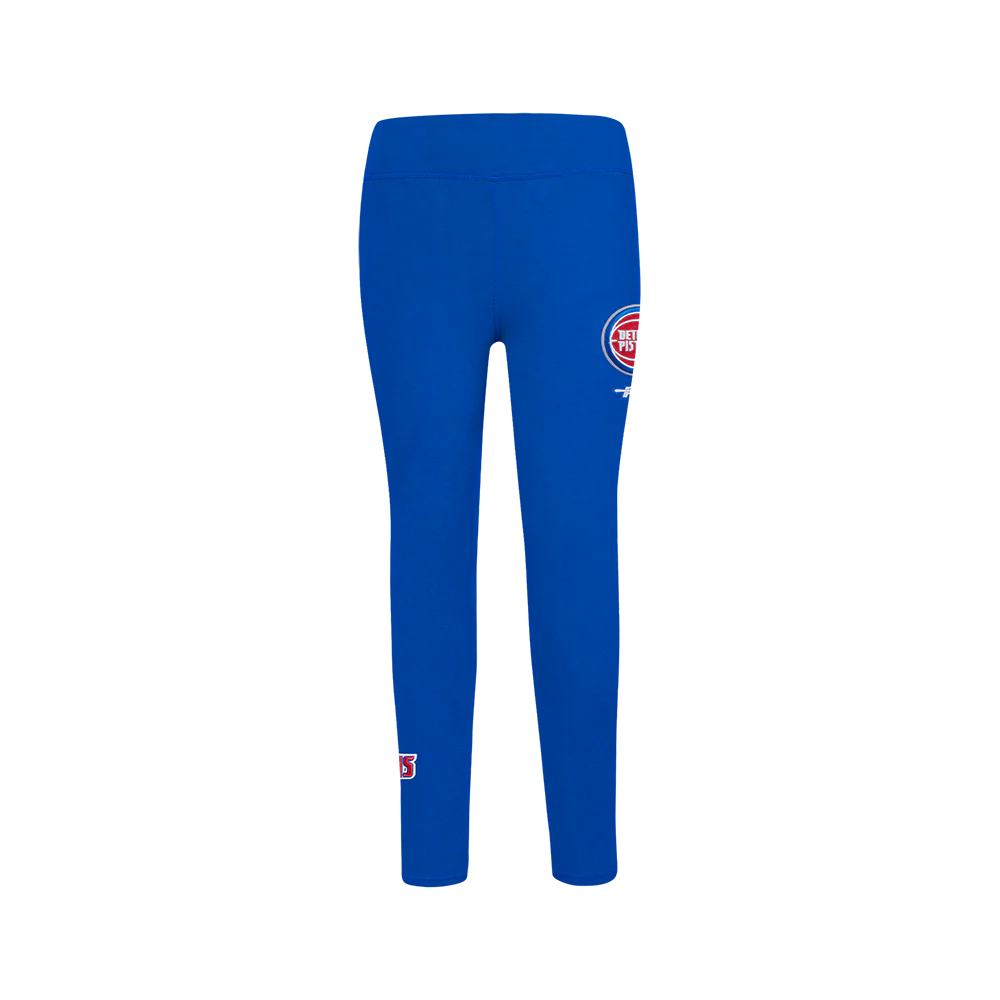 NBA DETROIT PISTONS RETRO CLASSIC BIG GIRLS LEGGING (ROYAL BLUE) - Image 2