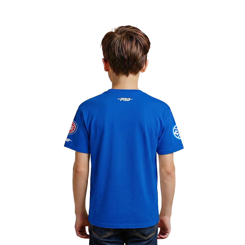 NBA DETROIT PISTONS CLASSIC LITTLE BOYS SS TEE (ROYAL BLUE) - Image 2