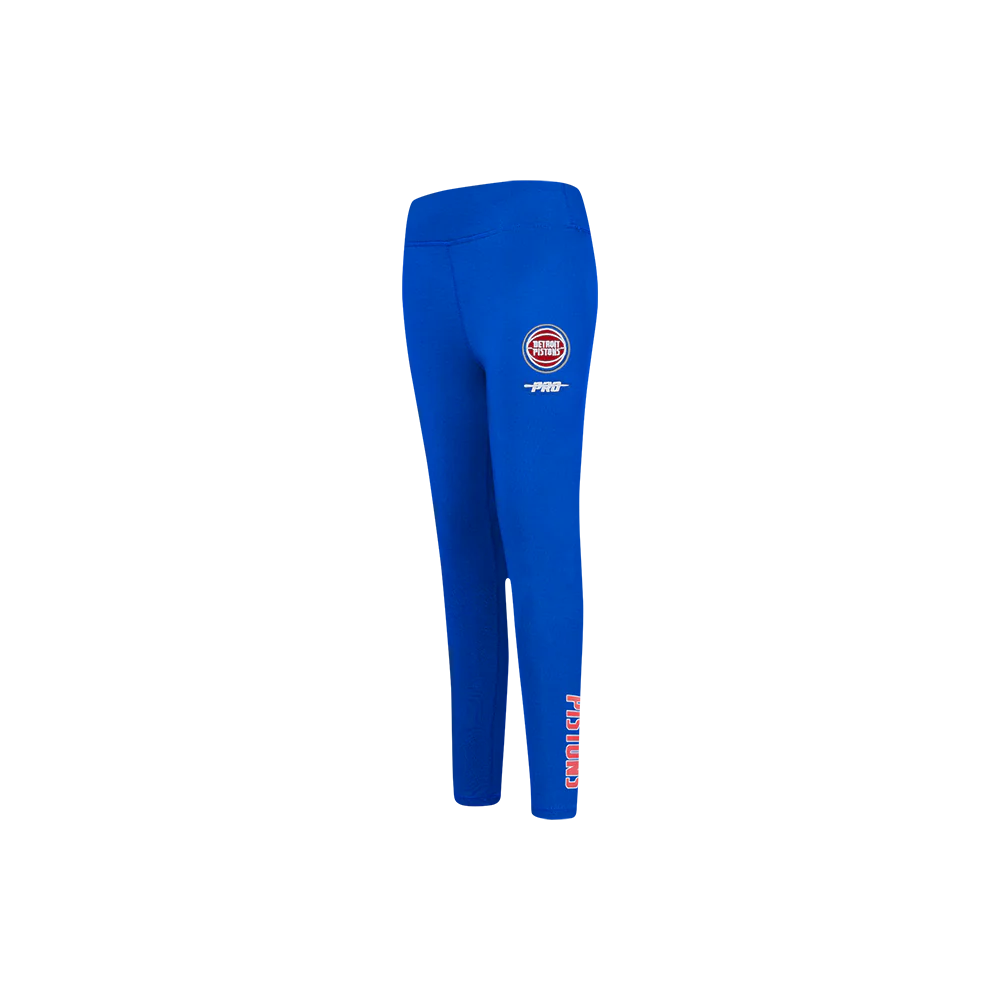 NBA DETROIT PISTONS CLASSIC LITTLE GIRLS LEGGING (ROYAL BLUE) - Image 4
