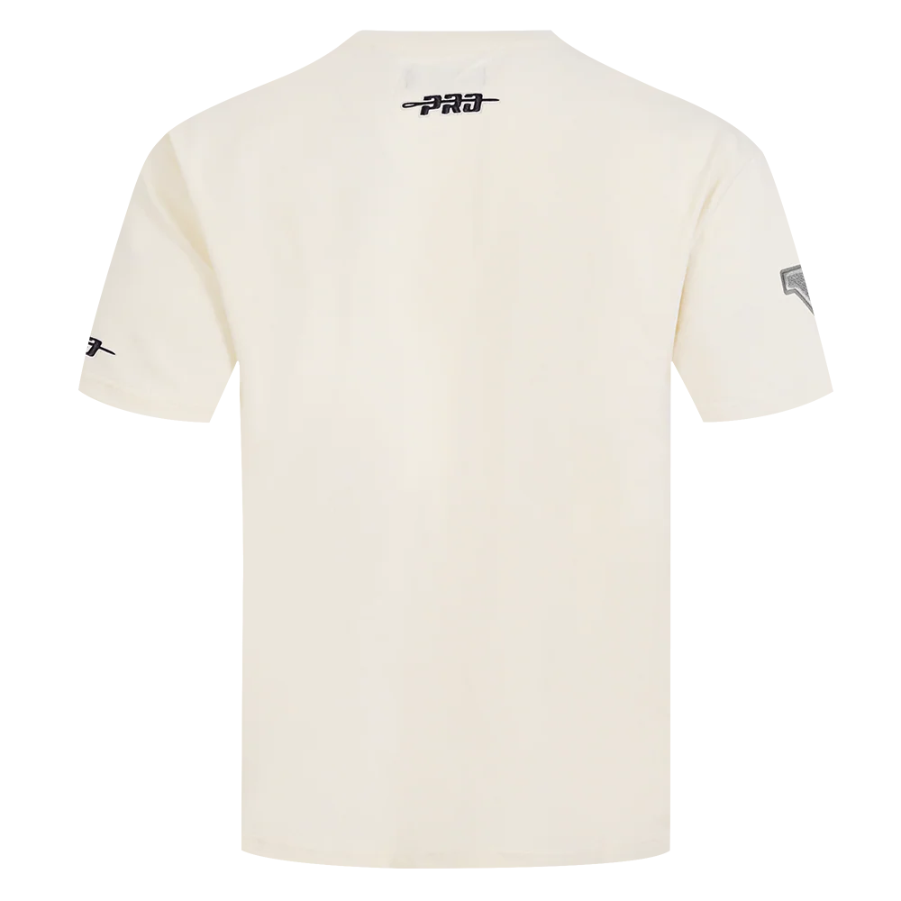 NBA GOLDEN STATE WARRIORS REVERSE FRENCH TERRY MEN'S COTTON JERSEY DROP SHOULDER TEE (EGGSHELL) - Image 3