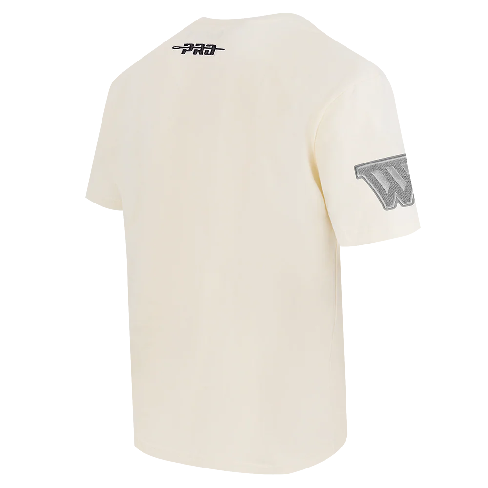 NBA GOLDEN STATE WARRIORS REVERSE FRENCH TERRY MEN'S COTTON JERSEY DROP SHOULDER TEE (EGGSHELL) - Image 4