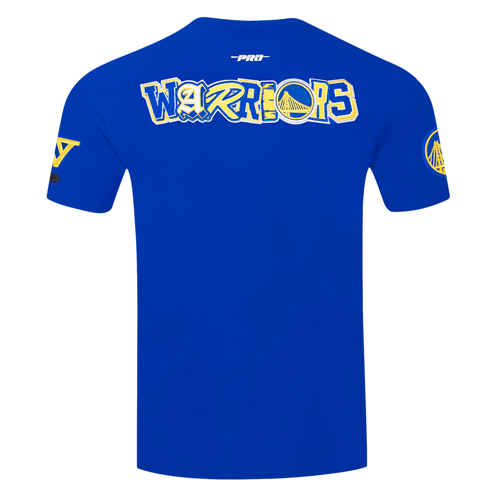 NBA GOLDEN STATE WARRIORS CITY RANSOM MEN'S SINGLE JERSEY TEE (ROYAL BLUE) - Image 3
