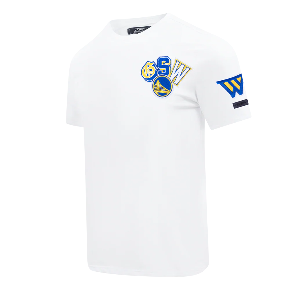 NBA GOLDEN STATE WARRIORS CITY RANSOM MEN'S SINGLE JERSEY TEE (WHITE) - Image 2