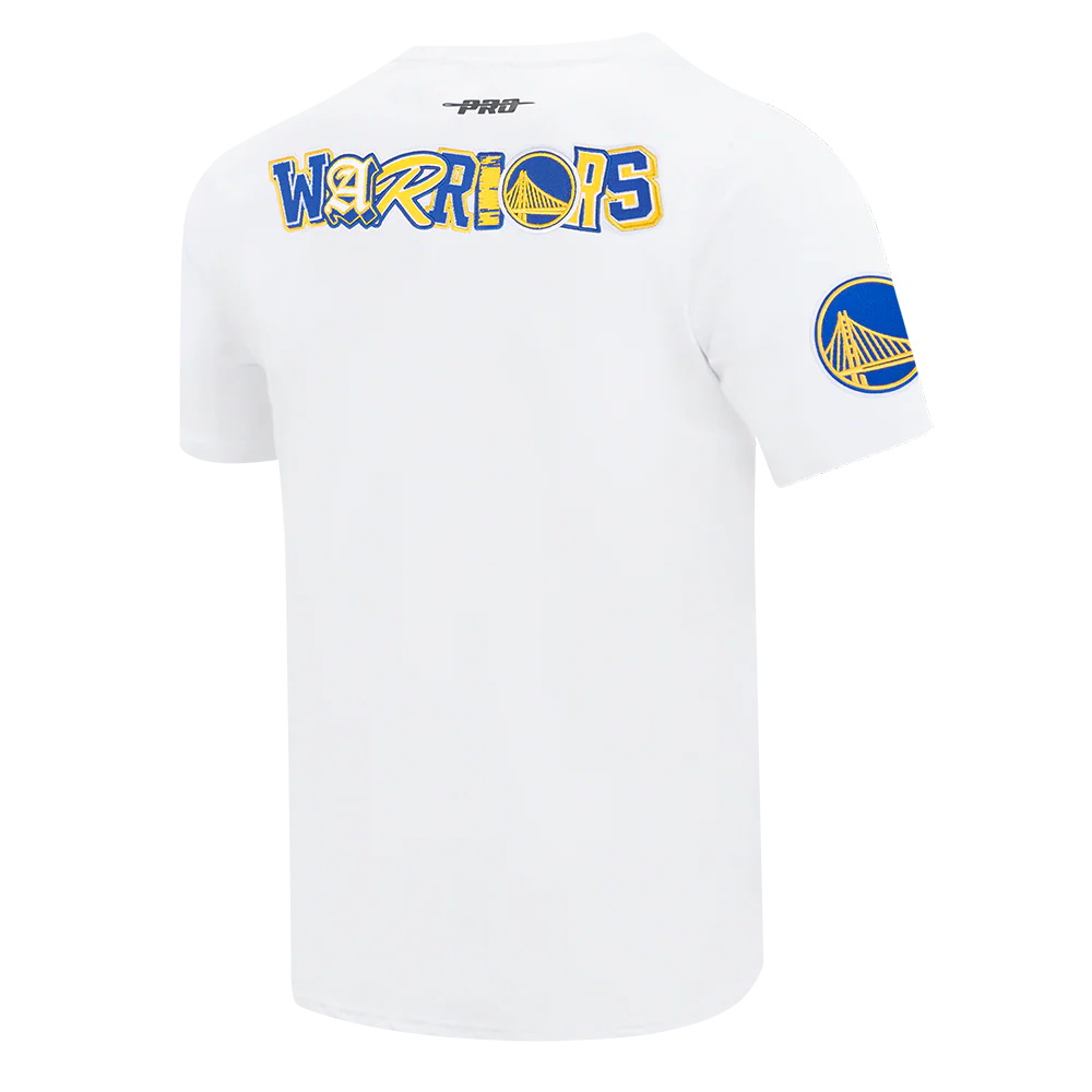 NBA GOLDEN STATE WARRIORS CITY RANSOM MEN'S SINGLE JERSEY TEE (WHITE) - Image 4