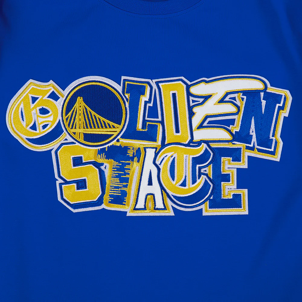 NBA GOLDEN STATE WARRIORS CITY RANSOM MEN'S SINGLE JERSEY TEE (ROYAL BLUE) - Image 8