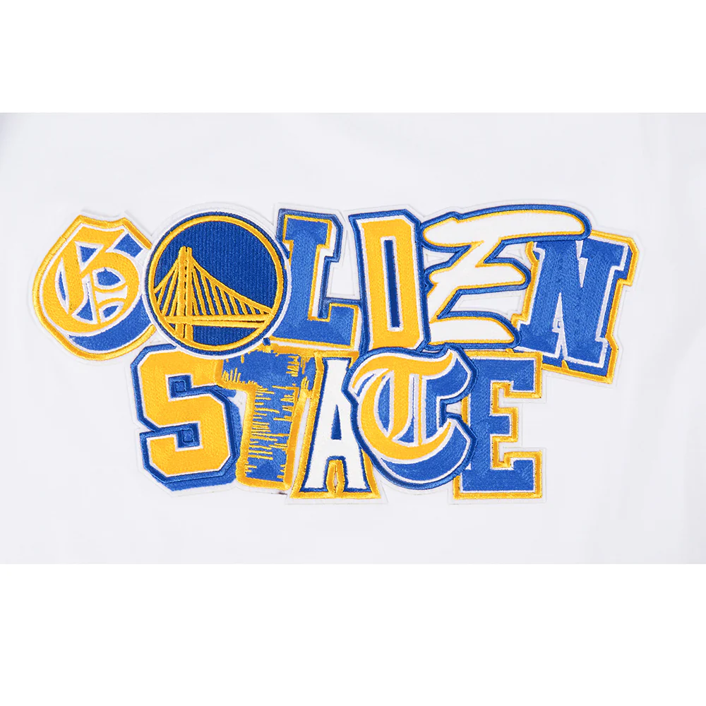NBA GOLDEN STATE WARRIORS CITY RANSOM MEN'S SINGLE JERSEY TEE (WHITE) - Image 8