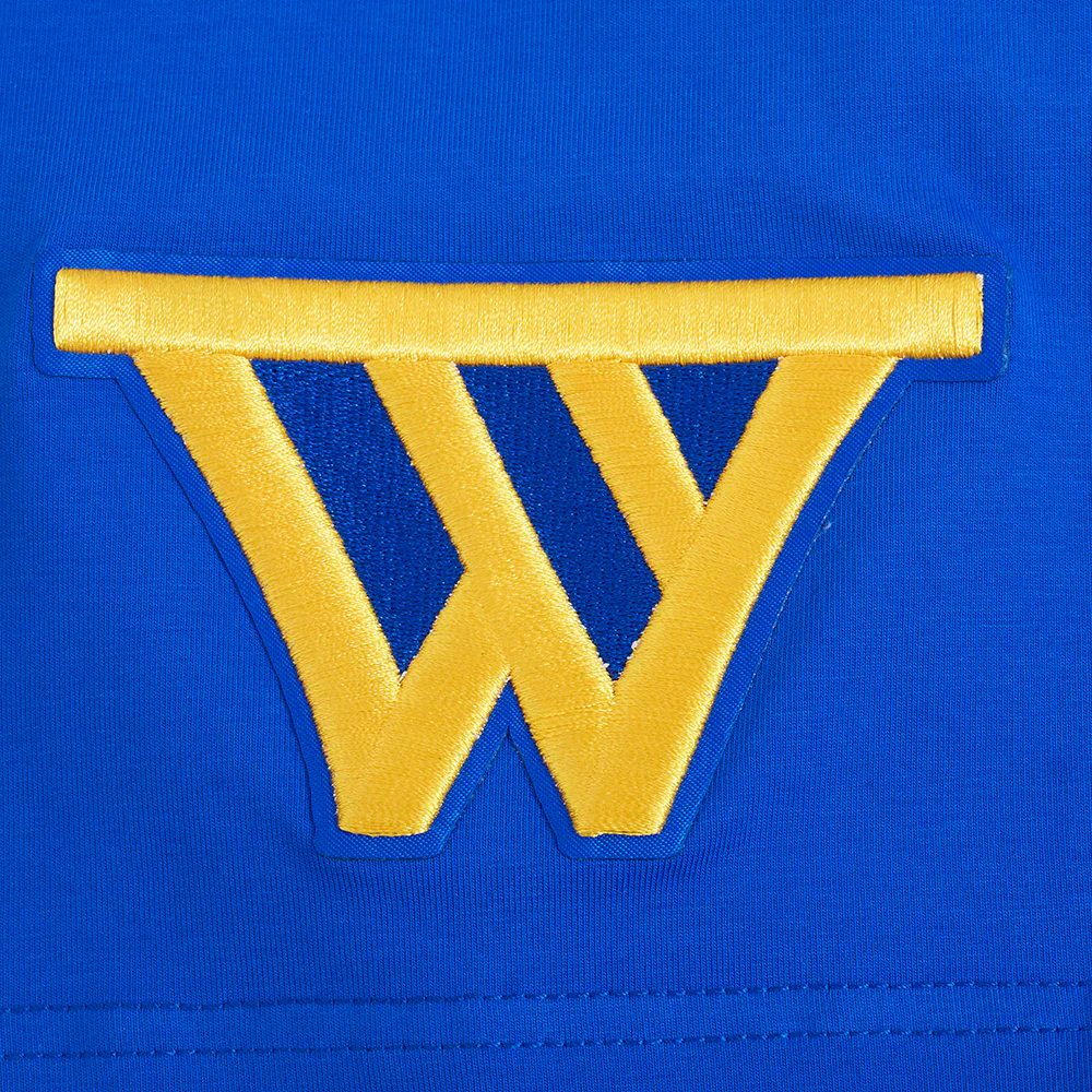 NBA GOLDEN STATE WARRIORS RETRO ELEVATION MEN'S SINGLE JERSEY TEE (ROYAL BLUE) - Image 7