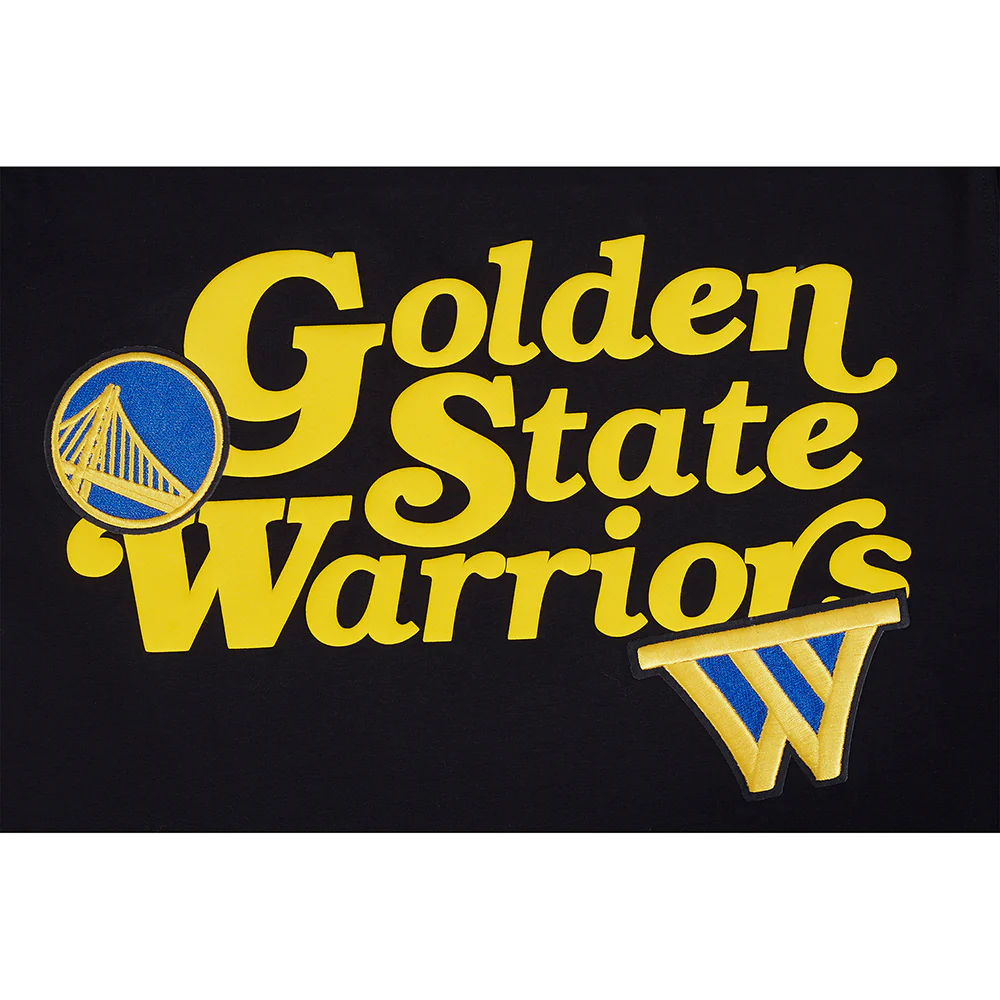 NBA GOLDEN STATE WARRIORS SOUVENIR MEN'S SINGLE JERSEY TEE (BLACK) - Image 9