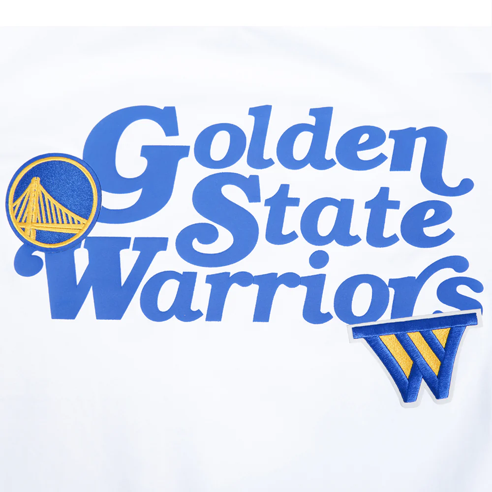 NBA GOLDEN STATE WARRIORS SOUVENIR MEN'S SINGLE JERSEY TEE (WHITE) - Image 9