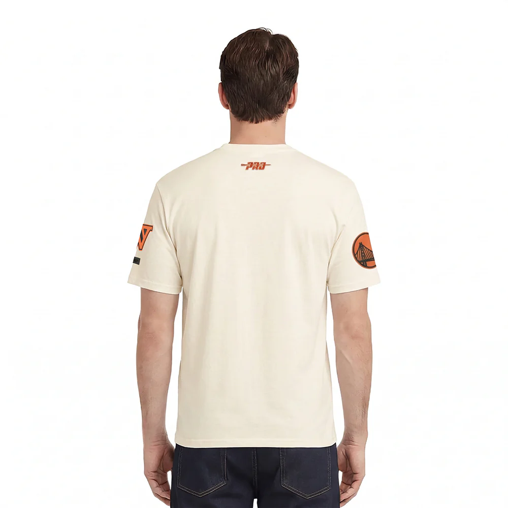 NBA GOLDEN STATE WARRIORS NBA TONAL MEN'S SJ TEE (EGGSHELL) - Image 2