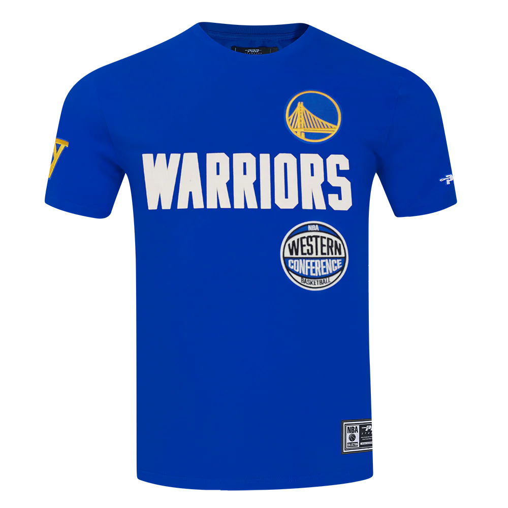 NBA GOLDEN STATE WARRIORS MODERN ORIGINALS MEN'S SJ TEE (ROYAL BLUE) - Image 3