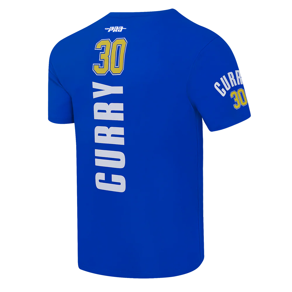 NBA GOLDEN STATE WARRIORS STEPHEN CURRY #30 CLASSIC PNN MEN'S SJ TEE (ROYAL BLUE) - Image 4
