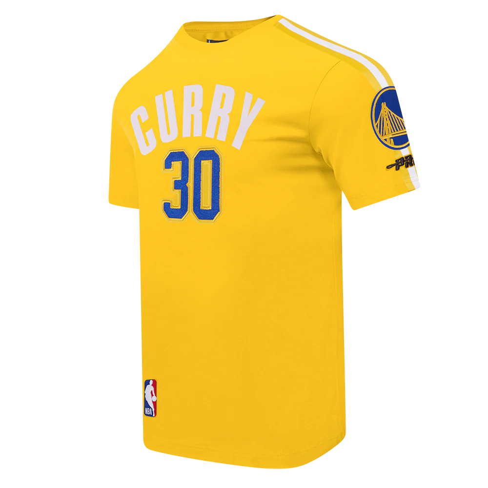NBA GOLDEN STATE WARRIORS STEPHEN CURRY #30 CLASSIC PNN MEN'S SJ TAP (YELLOW) - Image 5