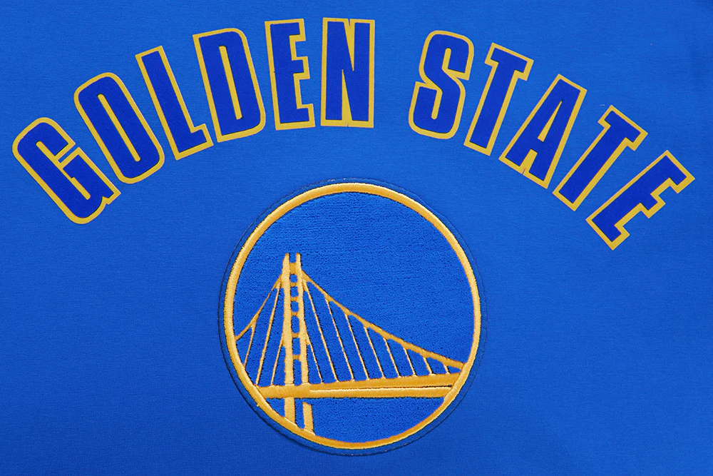 NBA GOLDEN STATE WARRIORS CLASSIC BRISTLE MEN'S TEE (ROYAL BLUE) - Image 5