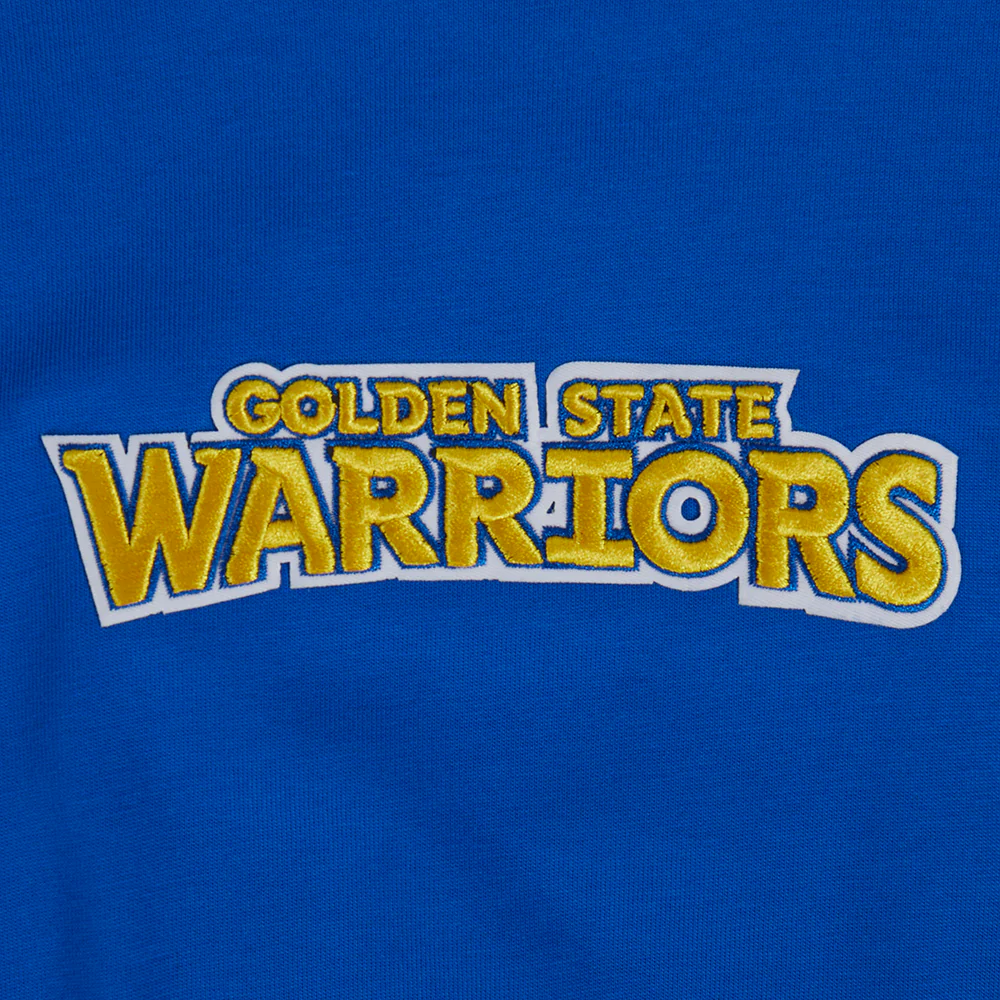 NBA GOLDEN STATE WARRIORS WINGSPAN MEN'S DROP SHOULDER LS TEE (ROYAL BLUE) - Image 5
