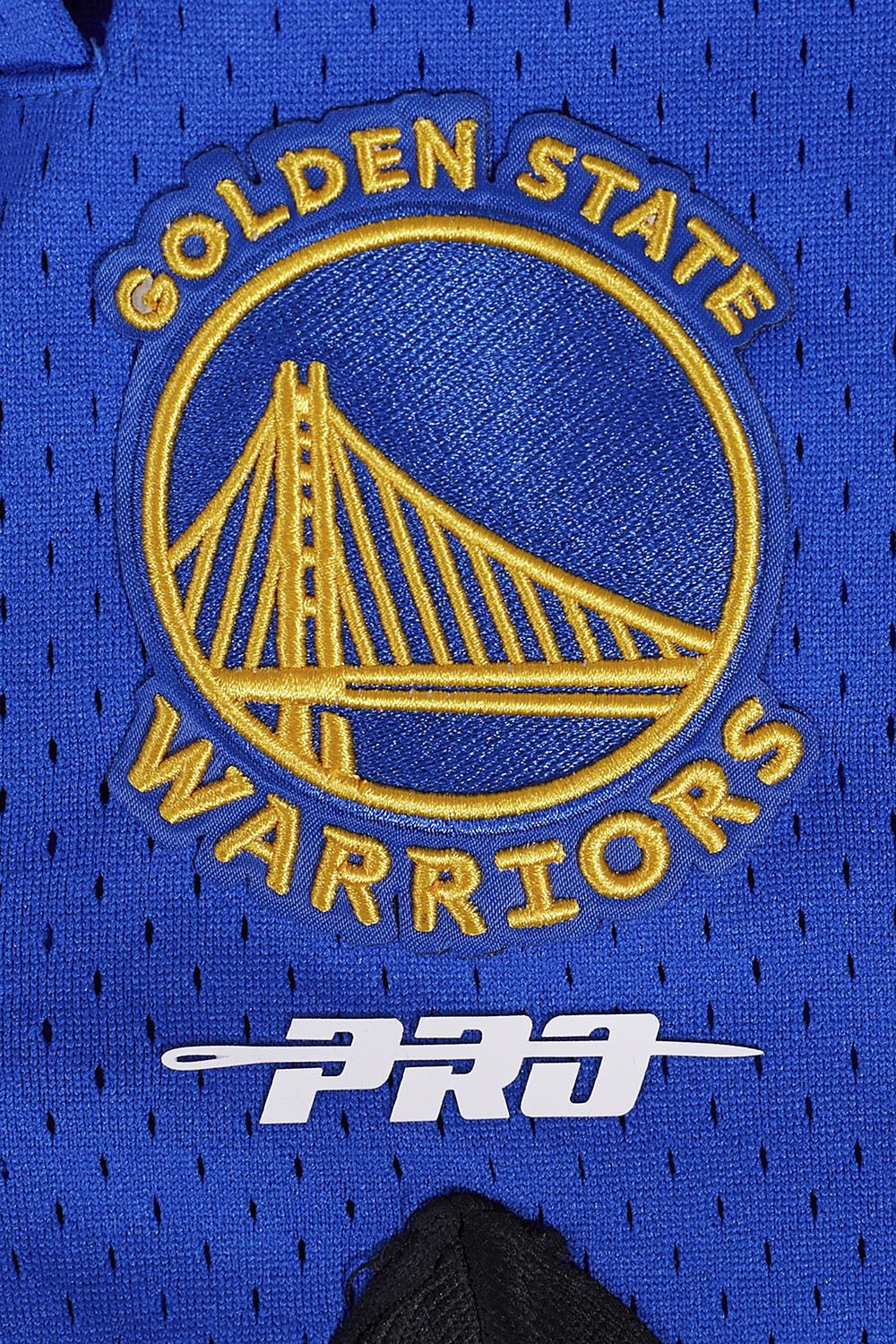 NBA GOLDEN STATE WARRIORS SCRIPT TAIL MEN'S DOUBLE KNIT 2.0 SHORT (BLACK/ROYAL BLUE/BLACK) - Image 7